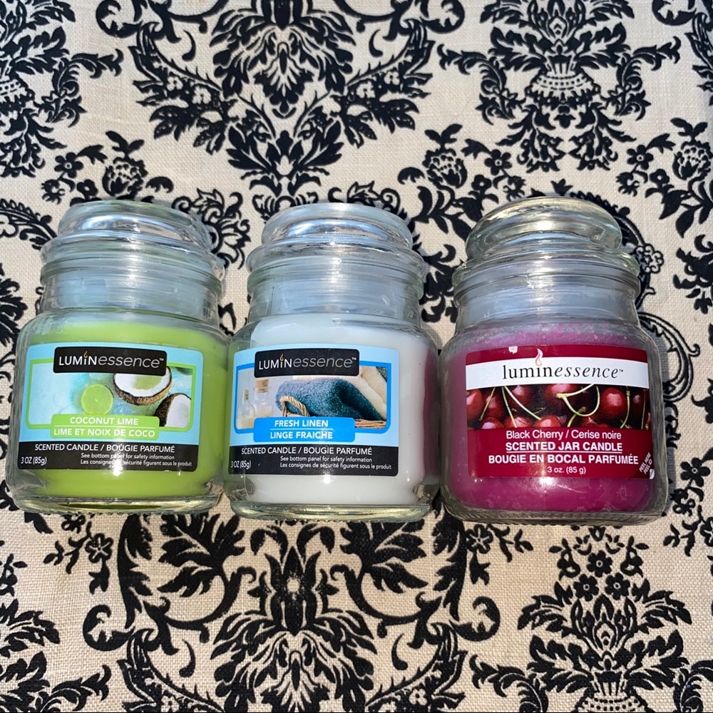 Set of 3, 3oz Mini Jar Candles